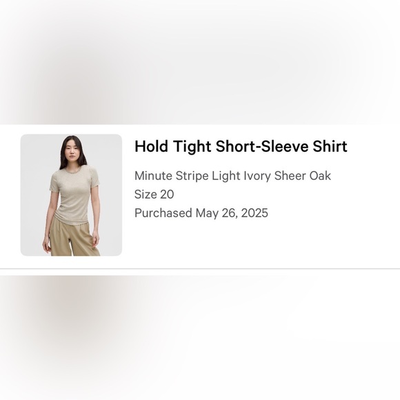 Lululemon Hold Tight Short- Sleeve Tee - Picture 5 of 10